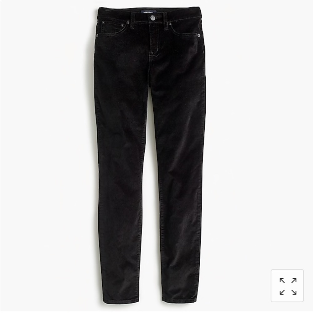 J. Crew Petite 9" High-Rise Toothpick Velvet